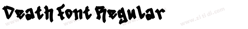 Death Font Regular字体转换